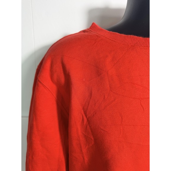 Tailorbyrd Sweatshirt Mens Medium Red Crewneck Pullover Fleece Flamingo Logo - Picture 2 of 9
